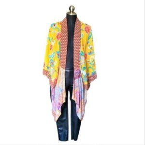 Umgee Floral / Ditsy Print Long Kimono NWT Sz S/M